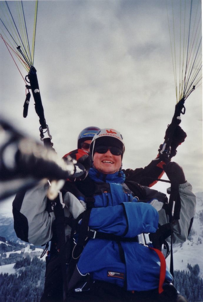 Jan beim Weihnachtsflug 2004 in Söll